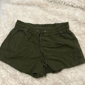 Forever 21 olive green comfy shorts